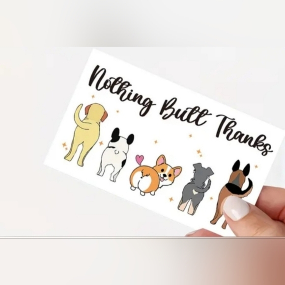 Funny Dog Cartoon Thank You Cards Pk Of 50 - Picture 2 of 3